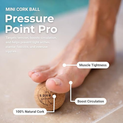 Mini Cork Ball | Cork Massage Ball for Foot, Arch & Muscle Tension Support · Includes Online Courses