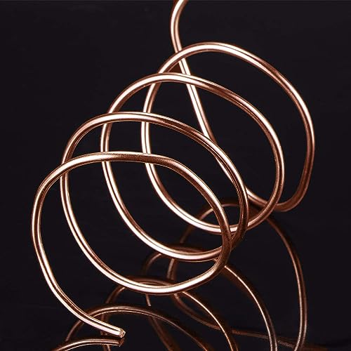 TecUnite Aluminum Craft Wire for Sculpting Armature Bendable Craft Wire for DIY Jewelry Making(Copper, 10 M X 2 mm, 1 Roll) - color: Copper, size: 10000 mm x 2 mm
