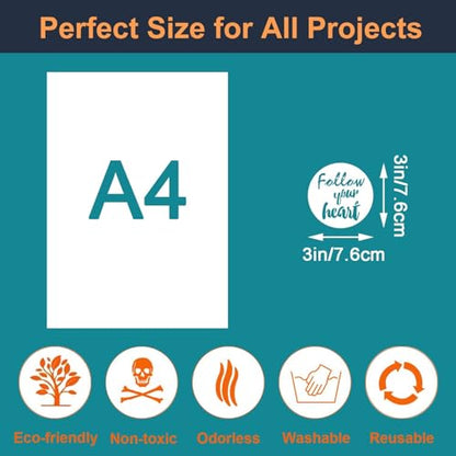 25 Pieces Inspirational Word Stencil, Reusable Motivational Stencils for Painting on Wood Signs Wall Fabric Home Decor (3 Inches)