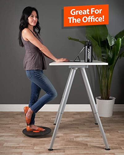 URBNFit Standing Desk Balance Board – Balancing Board for Under Desk- Exercise Balance Stability Trainer, Helps Increase Strength and Flexibility, Full Body Exercise - Office Wobble Boards – 15 Inch