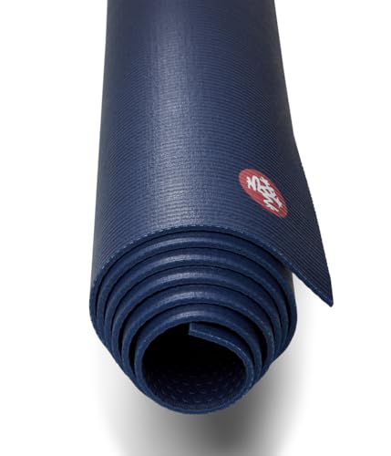 Manduka PROlite Yoga Mat 4.7mm | Lifetime Durability | Hygienic Construction | Teacher Approved - color: Midnight, size: 79" x 30"