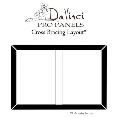 Da Vinci Pro Resist-Grip Coarse Textured Gesso Board, 24x24-4 Pack, 2" Depth Art Boards for Painting, White Acrylic Polymer with Quartz Sand, Warp-Resistant Cradled and Sealed MDF Panel - size: 24x24" - 4 Pack