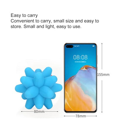 1PCS Spiky Massage Ball, 80mm Silicone Trigger Point Massage Ball, Blue Fascia Balls for Reaction Training, Massage