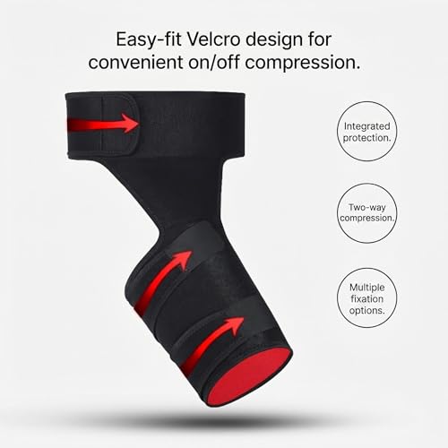 Hip Brace for Men/Women - Sciatica Pain Relief,Thigh Support,One Size Fits for All,Adjustable Strap,Hamstring Compression Sleeve,Breathable Fabric