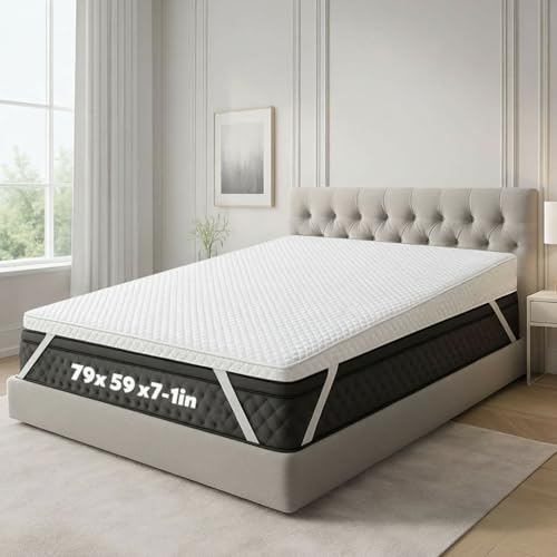 Cinnvoice Mattress Wedge with Cover, 7 Inch Queen Incline Wedge for Back and Neck Support, Adjustable Elevator Under Mattress Topper Support for Bedroom - color: White, size: 7 Inch Queen