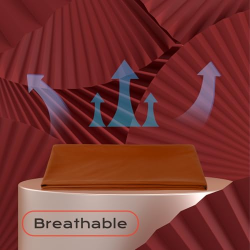 Weighted Blanket Cover, 48 x 72, Coffee Color, Washable, 8 Ties - color: Coffee Brown, size: 48*72