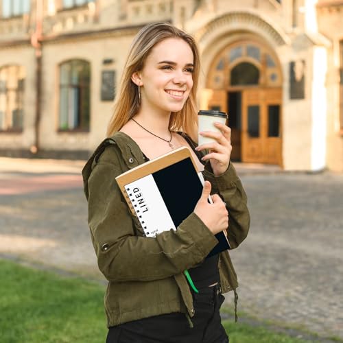 Spiral Notebook A5 Lined Notebook 4 Pack | College Ruled Hardcover Notebook Thick Paper Notebook Hardcover Journal for School, Office,Study and Notes - size: A5, style: LINED NOTEBOOK