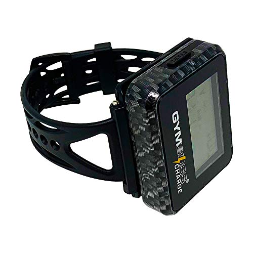 Gymboss Charge Interval Timer and Stopwatch & Watchstrap - Bundle - color: Carbon Black
