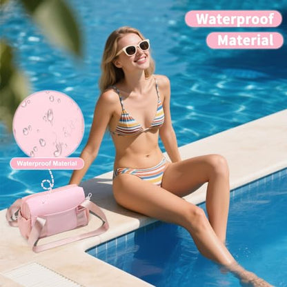 Mini Gym Bag, Small Gym Bag w/Wet Compartment for Women Pink - color: Pink