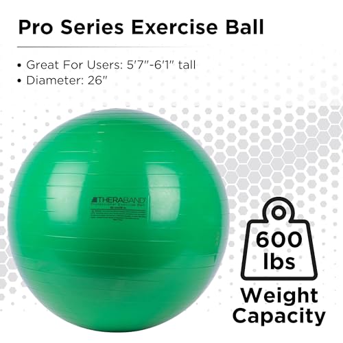 THERABAND Standard Exercise Ball - color: Green - 26 in.