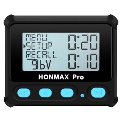 8100 Professional Interval Timer and Stopwatch, Backlight, USB-C Charged, Clock -Black - color: Black