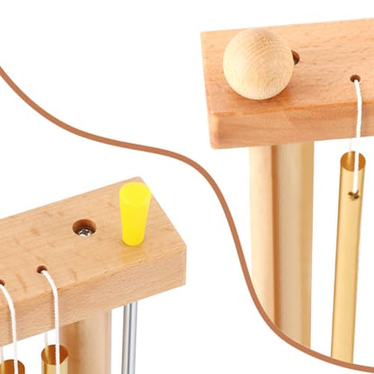 EASTROCK 20 Note Chime Gold Table Wind Chime Bar Percussion Instrument - color: Gold