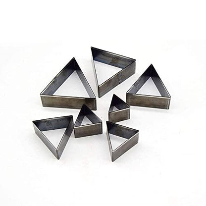 Alloy Steel Triangle Shape Cutting Die for Cardboard, Leather, PVC, Fabric Good Helper for Handicraft (Steel06) - color: Steel06