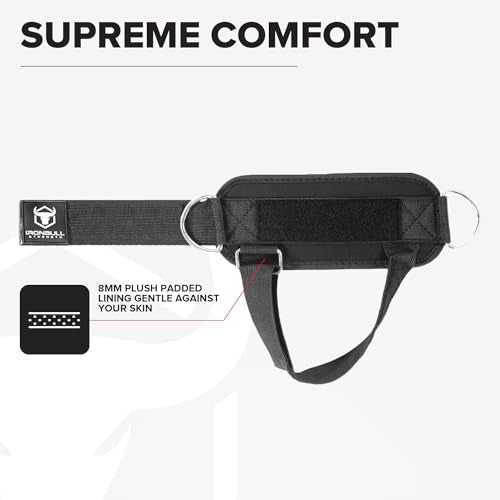 Women's Kickback Ankle Strap for Cable Machines & Resistance Bands: Gym & Home Workout Cuff Attachment for Leg Extensions, Kickbacks, Hip Abductors - Booty Exercises" (Single, Black) - size: Single
