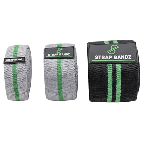 Fabric Resistance Bands with Looped Handles for Pull Up Assistance, Stretching, Mobility & Rehab | Long Non-Slip Workout Bands for Strength Training, Recovery & Home Gym Exercise - color: Bundle