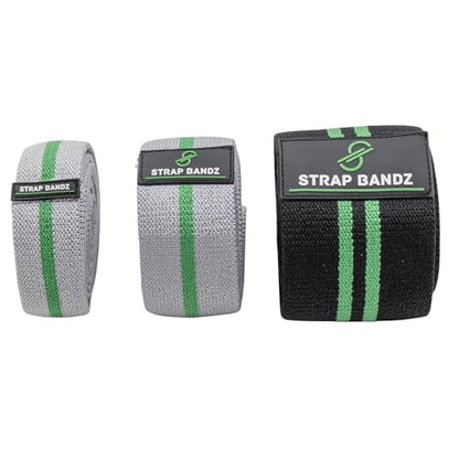 Fabric Resistance Bands with Looped Handles for Pull Up Assistance, Stretching, Mobility & Rehab | Long Non-Slip Workout Bands for Strength Training, Recovery & Home Gym Exercise - color: Bundle