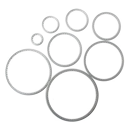 Big Round Cutting Dies Handmade DIY Paper Cards Album Decoration Stencils Template Embossing for Card Scrapbooking Craft Circle - style: Big Round