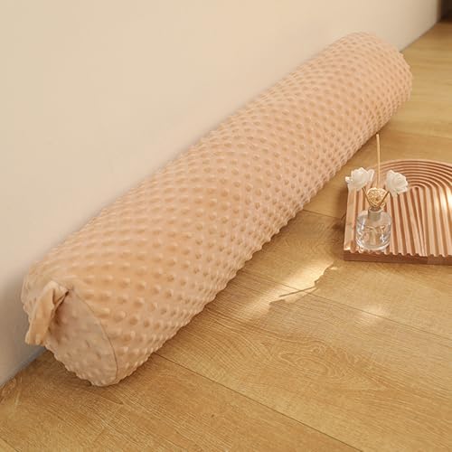 Long Body Pillows for Adults Sleeping Bed Decoration Khaki,59 in | Fluffy Round Body Pillow, for Adults with Removable Cover ,Washable Cylinder Roll Cushion for Side Sleeping Hugging, - color: Khaki, size: 59IN