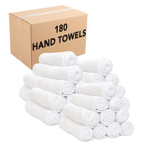 Arkwright Microfiber Gym Towel - (Case of 180) Bulk Soft Lightweight Quick Dry Hotel Quality Hand Towels, Sweat Absorbent, Perfect for Workout, Yoga, Spa, Bathroom, 15 x 24 in, White - color: White, size: 15 x 24 in. (Case of 180)