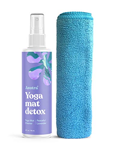ASUTRA Bundle Set, Yoga Mat Cleaner Spray, Relief Cream, Microfiber Towel