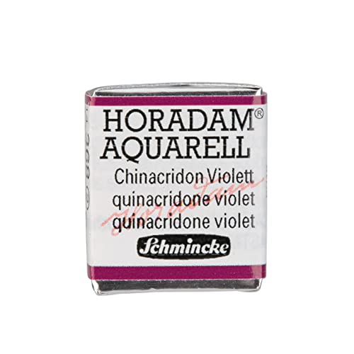 Schmincke - HORADAM® AQUARELL - Finest Artists' Watercolor Paints, 368 Chinacridon Violet, 14 368 044, 1/2 pan - color: 368 Quinacridone Violet