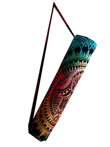 INDIAN CRAFT CASTLE ICC Yoga Mat Bag Carrier Full-Zip Exercise Yoga Mat Carry Bag for Women Men with Multi-Functional Storage Pockets and Adjustable Shoulder Strap 26X6 Inches - style: Bohemian