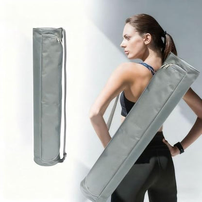 Yoga Mat Storage Bag with Adjustable Strap Water-proof Oxford Cloth Carrier for Travel & Gym (72x16x16cm, Grey)