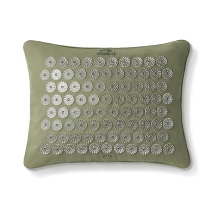 ShaktiMat Acupressure Pillow, Neck & Shoulder Relief, Premium Level 1 Tulsi | Relaxation, Massage Muscles, Aid Sleep, Unlock Inner Tension, Similar to Acupuncture, Made with Organic Cotton & ABS spikes - color: Premium-tulsi, size: Level 1