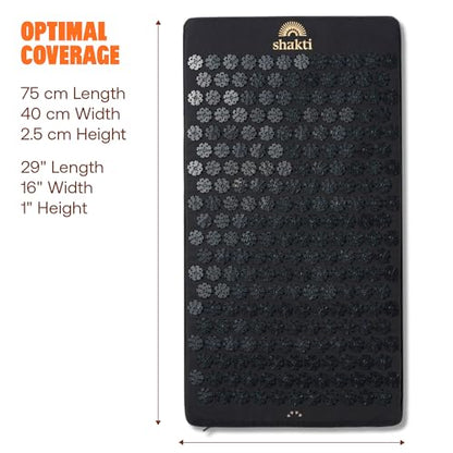 ShaktiMat Acupressure Mat for Tension Release, Premium Level 3 Black - color: Premium-black, size: Level 3