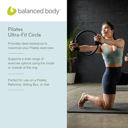 Balanced Body Ultra-Fit Circle Pilates Ring, Body Ring, Great Exercisers for Legs, Fitness Circle, Thigh Exercise, Pilates Circle, Pilate Ring Fitness Equipment for Home or Studio - style: Regular 15 Inch