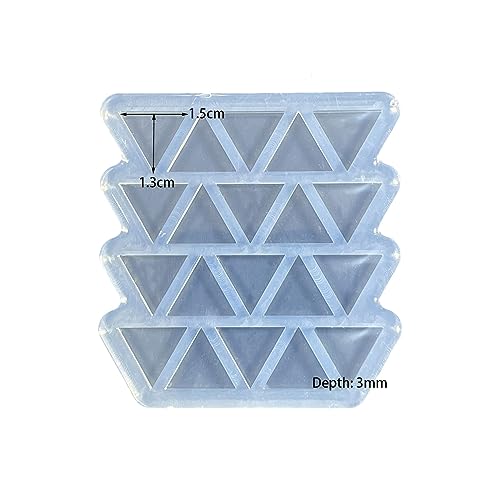 Angel Wings Mini Triangle Shape Earrings Mold for UV Resin Epoxy Resin Mold for DIY Earrings, Ear Studs, Jewelry Making Crafts, Chocolate Cake Mold Candy Mold, Silicone Molds - color: Mini Triangle