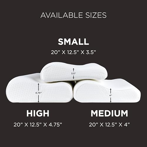 Tempur-Pedic TEMPUR-Ergo Neck Pillow, Medium Profile, White - size: Medium Profile