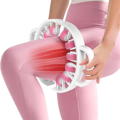 Docemel Lymphatic Drainage Massager Roller–Fascia Blaster Tool for Legs,Thighs,and Calves –Deep Tissue Body Sculpting and Anti-Cellulite Massager Tool