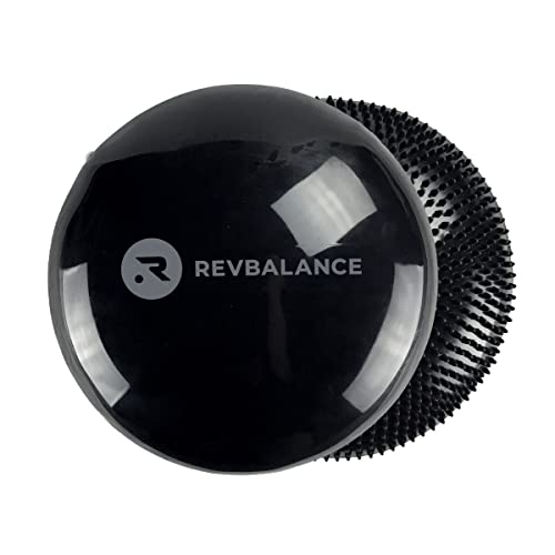 Revbalance Adjustable Wobble Cushion and High Density Rocker Combo for Balance Training, Recovery, and Physical Therapy