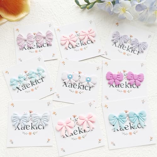 11-Piece Bow Shape Clay Cutters Set - Pink Craft Stencils for DIY Modeling Compound, Polymer Clay, and Scrapbooking, Creative Design Tools for Hobbyists and Makers - color: I color