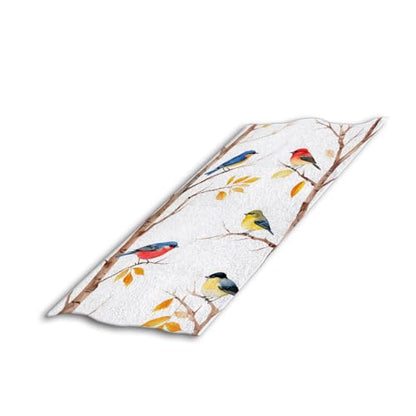 Autumn Bird Hawaii Beach Towel Tree Leaves Bullfinch Birch Chestnut Animal Fall Face Towels Suit Travel Sports Pool Swimming Bath Camping Spa Gym Yoga,15x30 Inch - color: Autumn Bird Hawaii