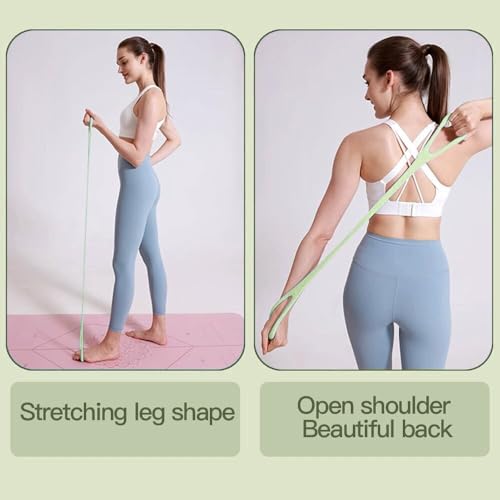 2026 Upgraded Figure 8 Resistance Band for Physical Therapy, Shoulder Back Arm Exercise Bands, 3 Resistance Levels for 15 25 35lb for Kids Adult Elderly - color: 35LB Green