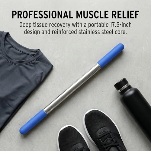 17.5”Muscle Roller Massage Roller Stick for Myofascial Release - color: Blue