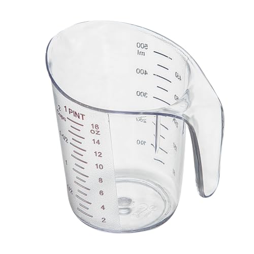 Restaurantware Clear Plastic Pt (Cups) Measuring Cup, 5.3 x 3.8 x 5 In - size: 5.25" × 3.75" × 5.00"