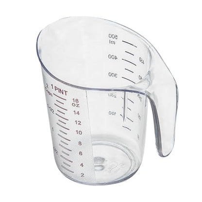 Restaurantware Clear Plastic Pt (Cups) Measuring Cup, 5.3 x 3.8 x 5 In - size: 5.25" × 3.75" × 5.00"