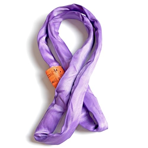 Endless Round Slings for Aerial Lyra Hoop Rig, Aerial Silks Handing Polyester Lifting Sling Spanset, Heavy Duty Polyester Capacity 5300 Lbs Vertical Capacity (Purple, 3 FT) - color: Purple, size: 3 ft