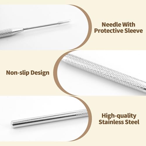 24 PCS Ceramic Clay Needle Tools, Pottery Sculpture Needle Detail Tools, Polymer Clay Tools Pottery Tools, Stainless Steel Sculpting Tools Supplies for Carving Texture Art - color: 24 PCS