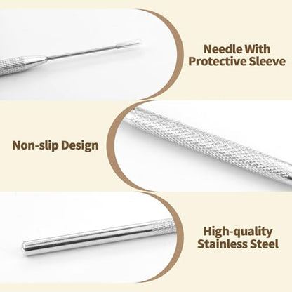 24 PCS Ceramic Clay Needle Tools, Pottery Sculpture Needle Detail Tools, Polymer Clay Tools Pottery Tools, Stainless Steel Sculpting Tools Supplies for Carving Texture Art - color: 24 PCS