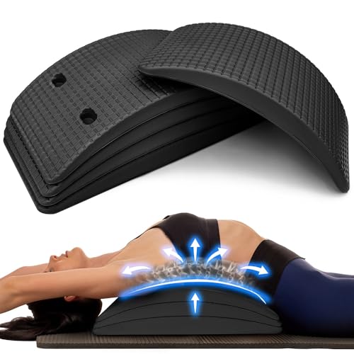 Adjustable Lower & Upper Back Stretcher For Lumbar Support, Spine Alignment & Back Pain Relief By Renowned Kinesiologist Dr. Todd Sinett
