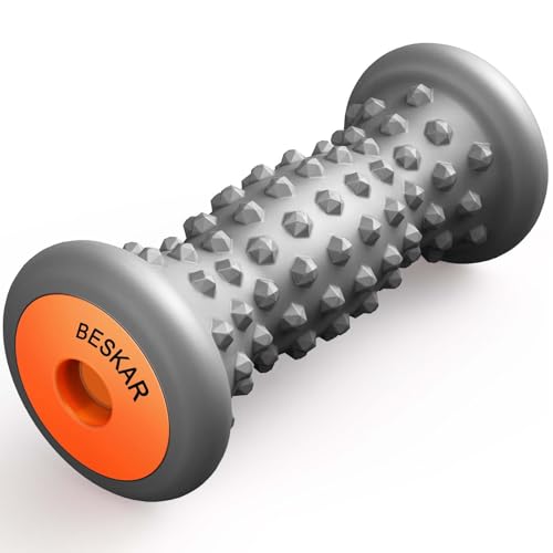 BESKAR Foot Massager Roller for Plantar Fasciitis Relief - color: Grey