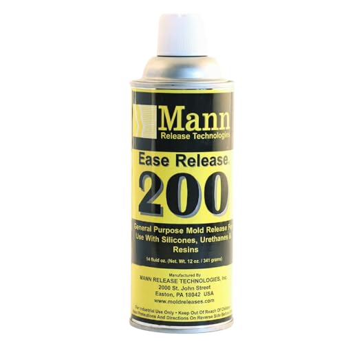 Mann Ease Release 200, 14 Fluid Ounce Aerosol Can – Professional Mold Release Agent for Composite, Rubber & Plastic Molding