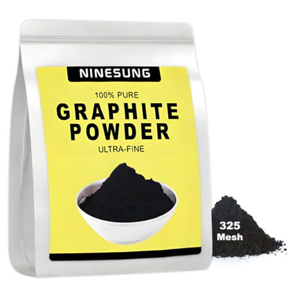 Pure Graphite Powder, 44-Micron Ultra-Fine Graphite Powder, Excellent Dry Powdered Graphite's Lubricant, Amazing Artistic Powdered Graphite's for Sketching, Drawing, Pencils, Locks - 8 oz - size: 8 oz
