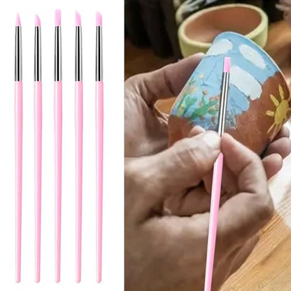 20Pcs Silicone Sculpting Tools, Colorful Clay Sculpting Tools, Multi-Shape Silicone Brushes, Pottery Modeling Tools for Polymer Clay, Ceramics, Nail Art, Fondant & Craft DIY - color: Mix