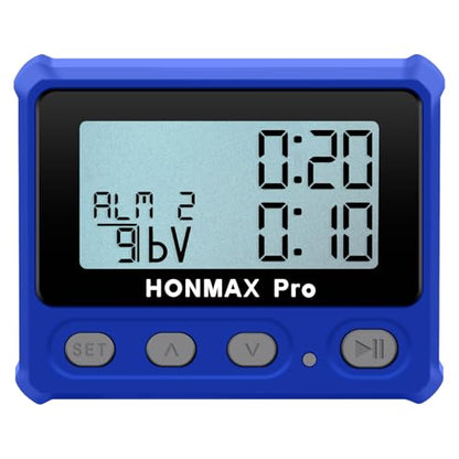 8100 Professional Interval Timer and Stopwatch, Backlight, USB-C Charged, Clock (Blue) - color: Blue