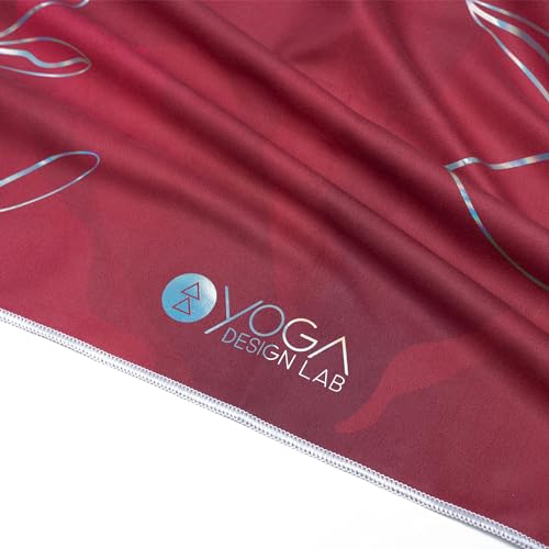 yogadesignlab Hand Towel Microfiber Size 15" x 24" Yoga Towel Yoga Rug Sports Training Towel (Iris)